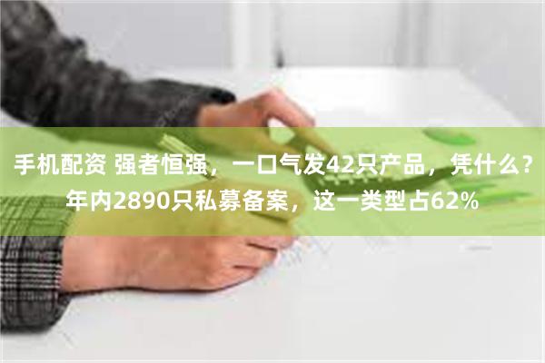 手机配资 强者恒强，一口气发42只产品，凭什么？年内2890只私募备案，这一类型占62%