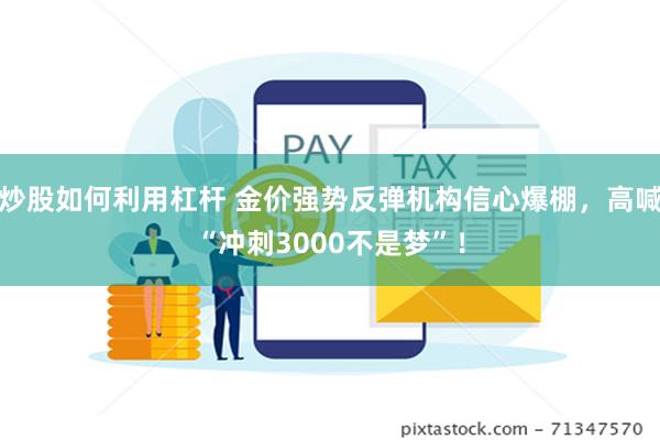 炒股如何利用杠杆 金价强势反弹机构信心爆棚，高喊“冲刺3000不是梦”！